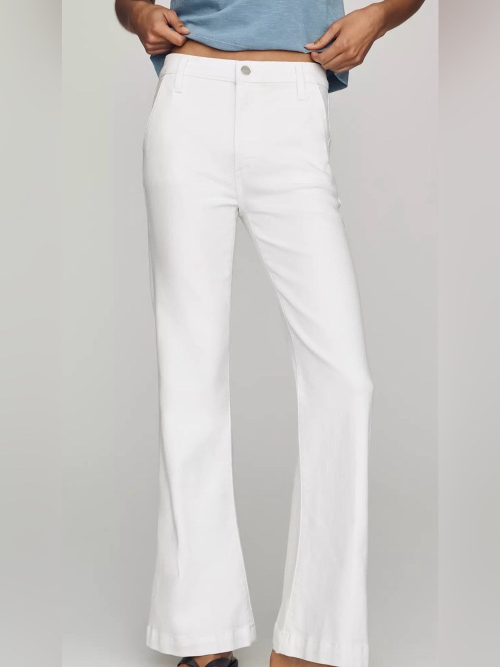 Joe's Jeans The Molly Flawless High Rise Flare Jeans White Size 29